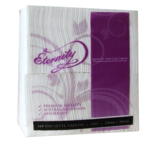 1 Ply Lunch Napkins - White 2000  - (4 per ctn)
