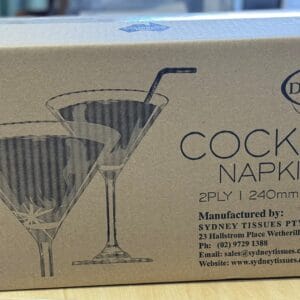 2 Ply Cocktail Napkins 51x26x25 White 2000 (20 per ctn ) - 4kg  51x26x25