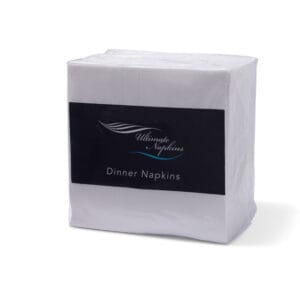 2 Ply Dinner Napkins - 1/4 fold Quilted - White - 1000/ctn (Ctn Only)