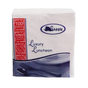 EP 2 Ply Lunch Napkins White 1/4 fold 2000 20x100ctn (Ctn Only)