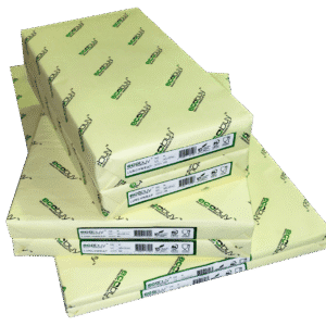 4 Cut Short Greaseproof Paper Yellow 330x200mm 1600Pkt (Pkt Only)