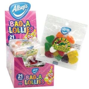 Allsep's - Bag-a-Lollies 60g x 21 (Ctn Only)
