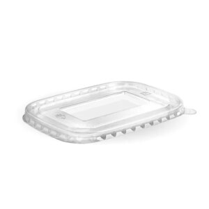 Biopak  Rectangle Pet Lid - 300/ctn (Ctn Only)