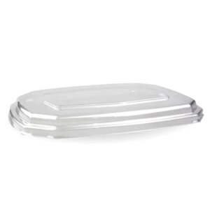 600ml - 950ml Octa Pet Lid clear - 400/ctn - biopak (Ctn Only)