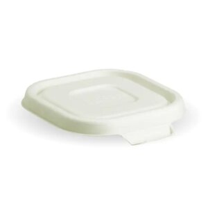 BioPak - BioCane Takeaway Container Lid Clear 280ml - 600/ctn (Ctn Only)