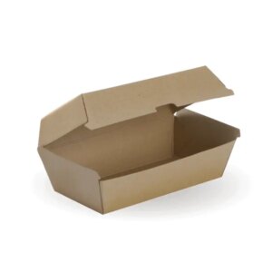 BIOPAK BROWN SNACK BOX REGULAR - 200/CTN