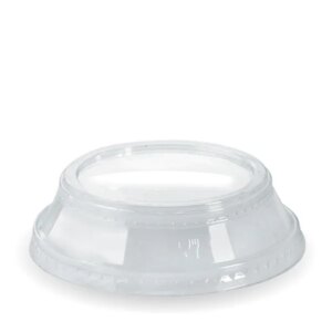 300ml - 700ml Raised Lid No Hole Clear - 1000/ctn - Biopak (Ctn Only)