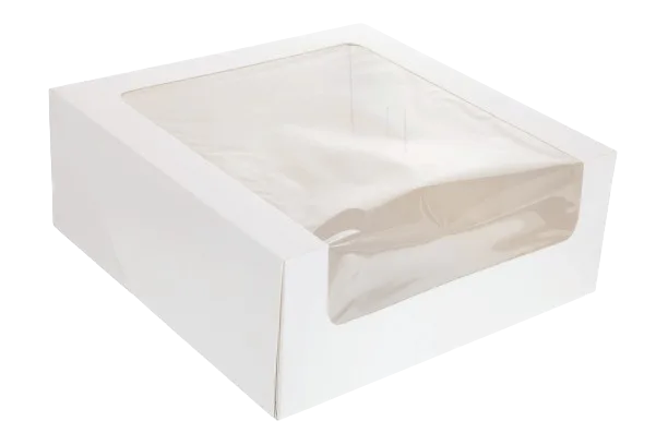 Cake Boxes 10x10x4" - Window - 100/pkt (Full Pkt Only)