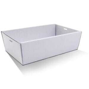 Catering Tray - White - 50/pkt - Pac Trading