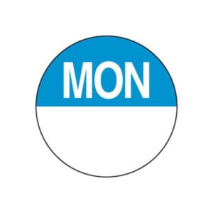 Removable 24mm - Day Dot - Circle - Monday (Ctn Only)