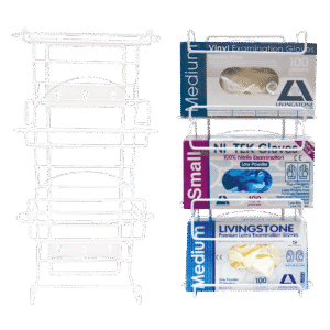Glove Holder Triple CTD Wire Coated Iron (Ctn Only)