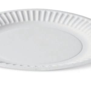 Detpak 7" Plain Paper Plate - Coated - 1000 (20 per ctn)