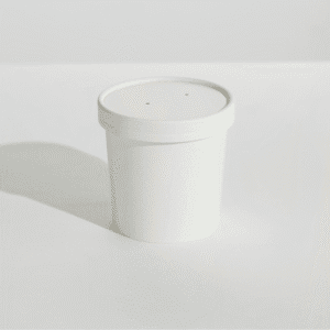 Food Container & Lid Combo - White 250/ctn (Ctn only)