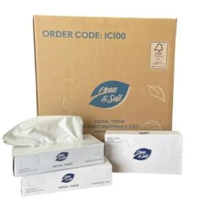 2Ply Facial Tissue - 100's (48 per ctn)