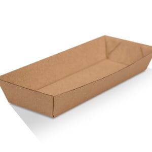 Hot Dog Tray Brown Pinnacle 300/ctn  boat (Ctn Only)
