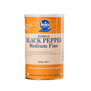 Krio - Medium Fine Kibbled Black Pepper - 500g  (12 per ctn)