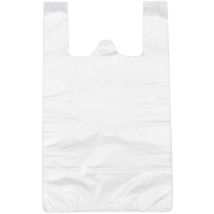 Large Carry Bags White - 37 Mic Reusable 400x300x180  (10 per ctn)10pkts of 63