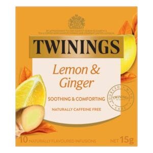 Twinning - Lemon Ginger Teabag's - 10's  (12 per ctn)
