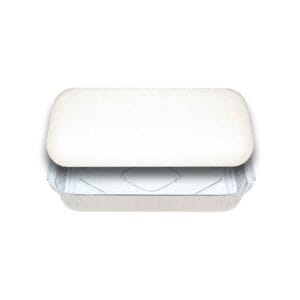 Milkboard Lids to suit 7113 Foil Container - 1000/pkt (Full Pkt Only)