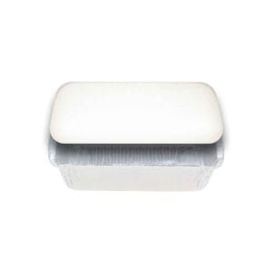 Milkboard Lids to suit 7421 Foil Container - 100/pkt (Full Pkt Only)