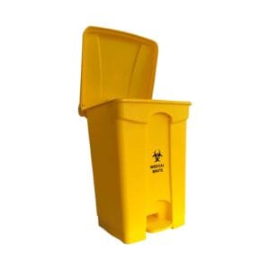 PEDAL BIN 45L YELLOW CLINICAL WASTE 4 BINS/CTN (Ctn Only)