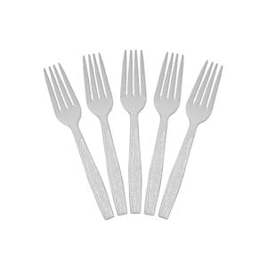 EP Plastic Fork White - 1000 (10 per ctn)