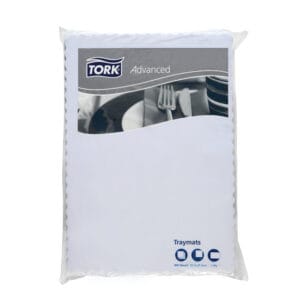 Tork Traymats - White - S/Edge - 500x360mm - 1000/ctn0207350 (Ctn Only)