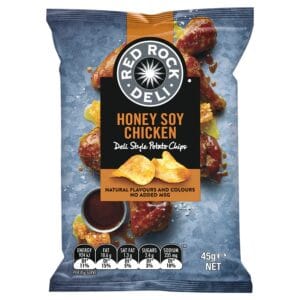 Red Rock - Honey Soy - 45g x 18/ctn - 1kg - 41x30x17 (Ctn Only)