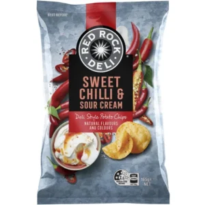 Red Rock Sour Cream & Sweet Chilli  165g x 12-(12 per ctn)