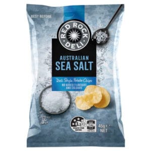 Red Rock - Sea Salt - 45g x 18/ctn1kg - 41x30x17 (Ctn Only)