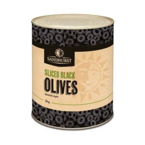 Sliced Black Olives -  A10 /3kg - 6/ctn-(6 per ctn)