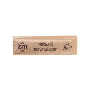 Raw Sugar Stick Portions - Flat -  2000/ctn (Ctn Only)