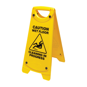 Non Slip A-Frame "Caution Wet Floor" Sign - Yellow (Ctn Only)