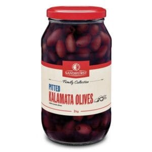 Pitted Kalamata Olives - 2kg - 6/ctn-(6 per ctn)