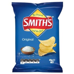 Smith Crinkle - Original - 45g x 18/ctn (Ctn Only)