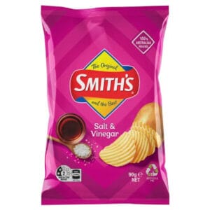 Smith Crinkle - Salt & Vinegar - 90g x 18/ctn-(18 per ctn)