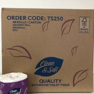 3 Ply Toilet Paper - 250sht - 48/ctn (Ctn Only)