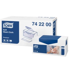 Tork Premum Wash Cloth - White - 742200 (Ctn Only)