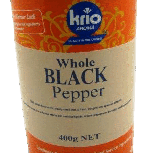 Whole Black Pepper - 400g x 12/ctn-(12 per ctn)