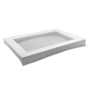 White Catering Tray Lid - Small - 100/ctn - Pac (Ctn Only)