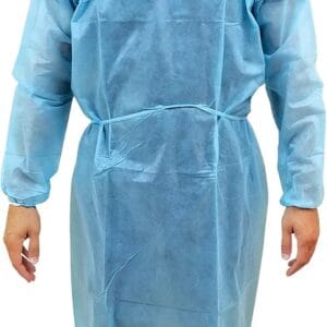Isolation gown - 45gsm Blue X-Large - 50/ctn (Ctn Only)