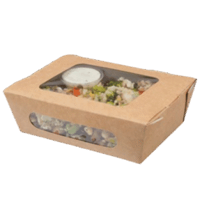 Zest' - Tuck-Top Salad Pack - Kraft Effect - 250/ctn (Ctn Only)