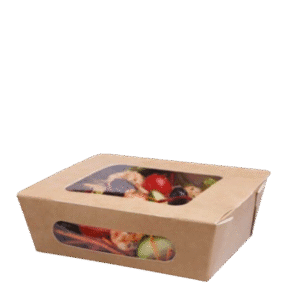 Self-seal Salad Pack - Kraft - 250/ctn (Ctn Only)