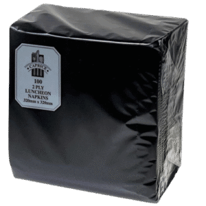 2 Ply Lunch Napkin 2000 Black - (40 per ctn)8kg - 49x34x34