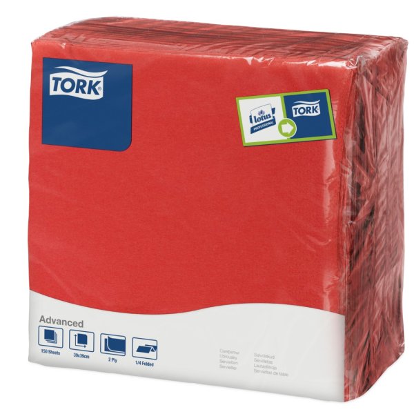 478752_Tork Edge Red Dinner Napkin_478752