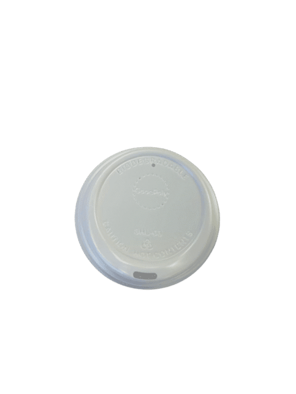 TMA Plastic lid White to suit  8oz Cup - 1000 -8hl-03w -(10 per ctn)
