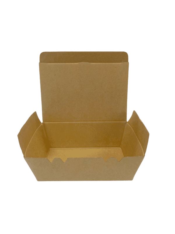 BROWN LUNCH BOX WITH TUCK TOP LID 750ML (LARGE) (Ctn Only)