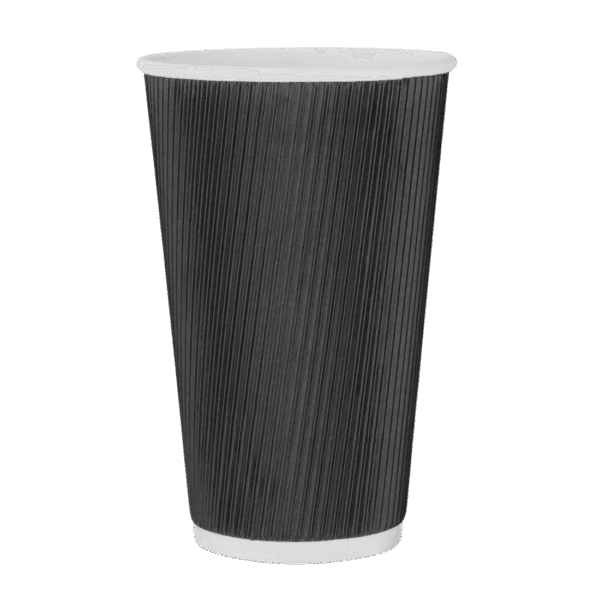 TMA RIPPLE BLACK CUP - 500/ctn (Ctn Only)