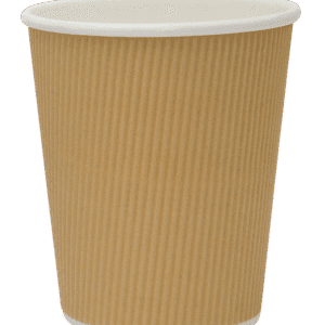 8oz KRAFT RIPPLE CUP SQUAT KRAFT  500/CTN (Ctn Only)