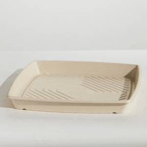 Sugarcane Large platter 16" - Natural - 50/ctn (Ctn Only)